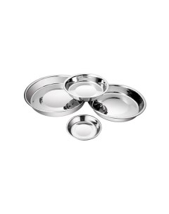 Одинарная миска для собак металл серебристый 0 35 л Ankur