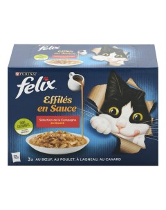 Влажный корм для кошек ассорти 12 шт по 85 г Felix
