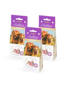 Лакомство для собак Печенье Pallini с ягненком 125г 3 шт Titbit