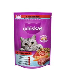 Сухой корм для кошек с говядиной 0 35 кг Whiskas