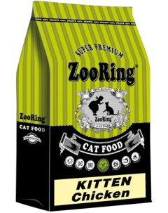 Сухой корм для котят Kitten курица 2 шт по 10 кг Zooring