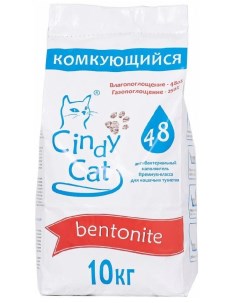 Комкующийся наполнитель Bentonite бентонитовый 48 л Cindy cat