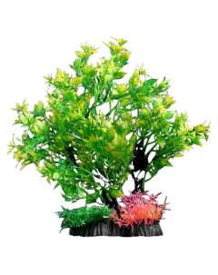 Искусственное растение для аквариума зеленое 250 мм Пижон аква