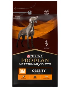Сухой корм для собак Veterinary Diets OM Obesity Management 2 шт по 3 кг Pro plan