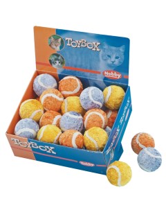 Мяч для кошек Мяч теннисный каучук текстиль в ассортименте 4 см Nobby