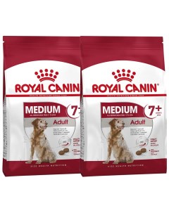 Сухой корм для пожилых собак средних пород Medium Adult 7 2 шт по 4 кг Royal canin