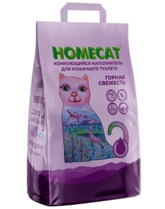 Наполнитель для туалета кошек комкующийся 2 шт по 3 кг Homecat