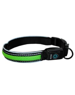 Ошейник для собак 1 светящийся USB Эконил зеленый L 51 61 см 25 мм N1