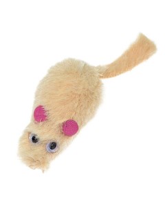 Игрушка для кошек Мыши из искусственного меха бежевая 6 см Кот лукас