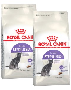 Сухой корм для кошек и котов Sterilised 37 2 шт по 0 2 кг Royal canin