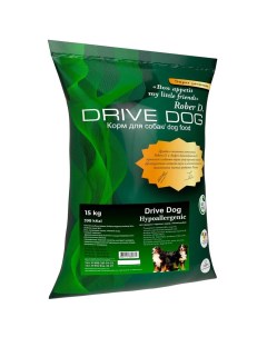 Сухой корм для собак Hypoallergenic с белой рыбой 15 кг Drive dog