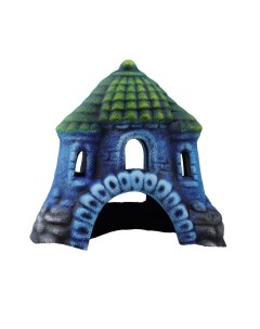 Декор для аквариума Замок шатёр керамический 13 x 9 x 13 см синий Nobrand