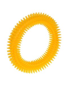 Игрушка для собак кольцо с шипами желтая 15 см Safe