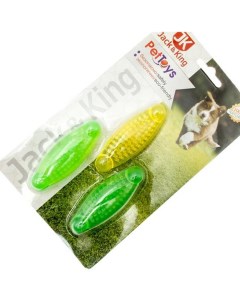 Игрушка для собак Косточка желто зеленая 7 см Jack&king