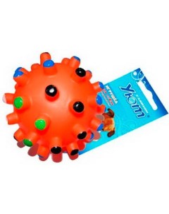 Игрушка для собак мяч мина разноцветная 10 см Уют
