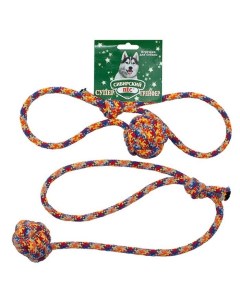 Игрушка для собак канатный мяч с ручкой D10 мм Сибирский пес