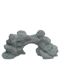 Декорация для аквариума Камень Polyresin Bio Stone серый 28 5х13х16 см Vitality