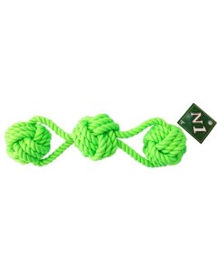 Игрушка для собак 1 Грейфер с тремя узлами зеленая 30 см N1