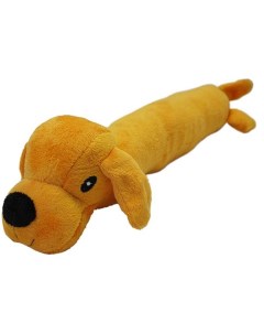 Игрушка для собак Собака с пищалкой желтая 35 см N1