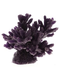 Декорация для аквариума Коралл пластиковый мягкий перламутровый 8х8х6 5 см Vitality