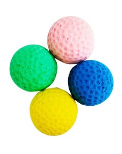 Игрушка для кошек Мяч одноцветный 4 см 25 шт Уют