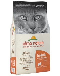 Сухой корм для кошек Holistic Adult cat жирная рыба 12кг Almo nature