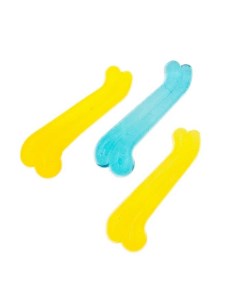 Игрушка для собак Косточка желто голубая 9 5 см Jack&king