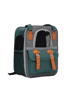 Рюкзак переноска для животных Пижо для животных зелёный 52х22х41 см Пижон