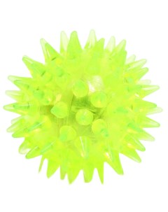 Мяч светящийся для кошек мини TPR 3 5 см жёлтый Пижон