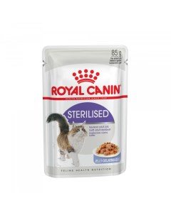 Влажный корм для кошек Sterilised желе 24 шт по 85 г Royal canin