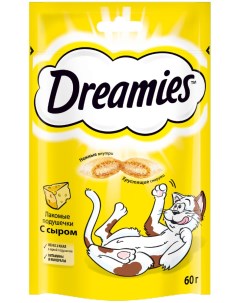 Лакомство для кошек Лакомые подушечки с сыром 12 шт по 60 г Dreamies