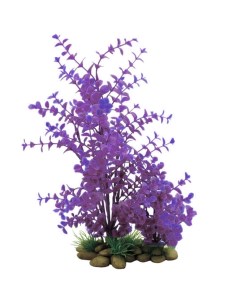 Растение для аквариума Лисимахия сине фиолетовая пластик 34 см Zoostar