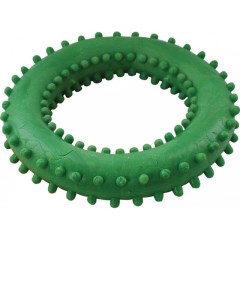Жевательная игрушка для собак Кольцо с шипами 4 зеленый 12 8 см 1 шт Зооник