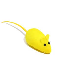 Игрушка Игрушка Мышь бархатная 6 см жёлтая Пижон