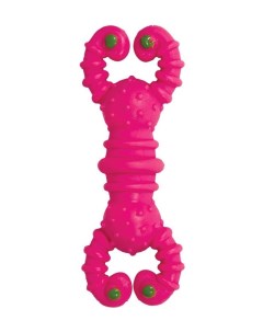 Жевательная игрушка для собак Гантель скорпион из резины фиолетовый 12 5 см Триол