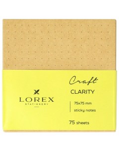 Стикеры самоклеящийся блок Craft Clarity 75х75мм 75 листов 96 уп Lorex