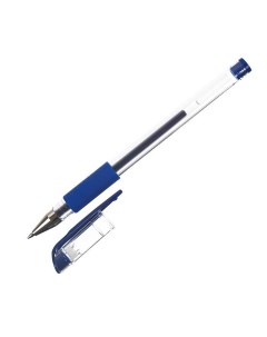 Ручка гелевая 0 5мм синий резиновая манжетка 1шт Informat