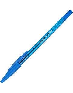 Ручка шариковая Slim 0 38мм синий цвет чернил полупрозрачный корпус 50шт Attache