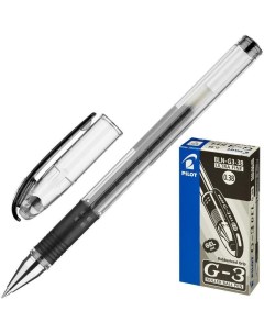 Ручка гелевая BLN G3 38 0 2мм черный резиновая манжетка 12шт BLN G3 38 B Pilot