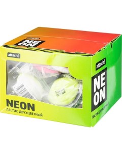 Ластик Neon каучук 37x15x48мм 36шт Attache
