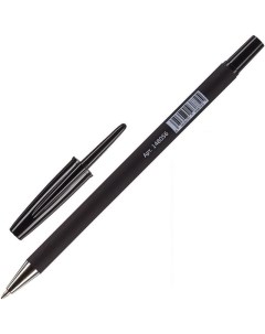 Ручка шариковая Style 0 5мм черный цвет чернил прорезиненный корпус 50шт Attache