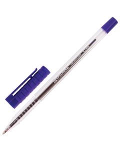 Ручка шариковая Flash 0 35мм синий цвет чернил 50шт 141031 Brauberg
