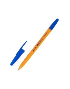 Ручка шариковая 51OR 0 7мм синий цвет чернил оранжевый корпус 50шт Lite