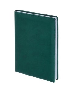 Ежедневник недатированный Вива А5 176 листов обложка кожзам зеленая 5шт Attache