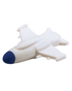 Ластик фигурный Реактивный самолет 55х45х15 мм бело синий 223610 Пифагор