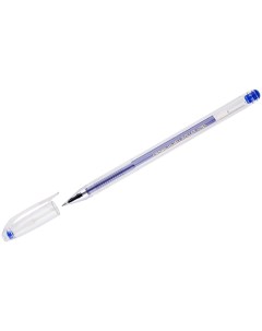 Ручка гелевая Hi Jell 0 35мм синий 12шт HJR 500B Crown