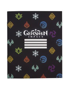 Тетрадь Genshin Impact Logo 48 листов Artplays