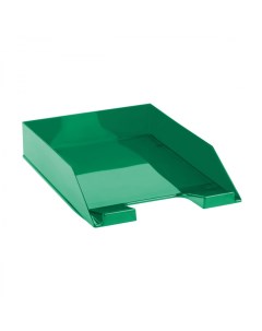 Лоток для бумаг горизонтальный Фаворит тонированный зеленый ЛТГ 30564 6шт Стамм