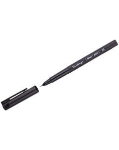 Ручка капиллярная 0 4мм черная 12шт CK_40681 Berlingo