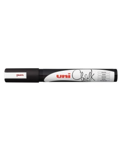 Маркер меловой Uni PWE 5M 1 8 2 5мм черный пластик 6шт Uni mitsubishi pencil